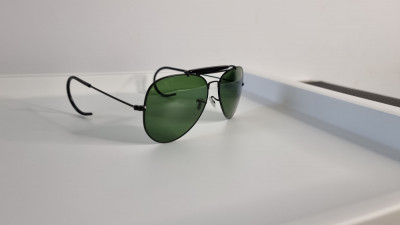 Ochelari de soare Aviator cu arc - Ochelari Pilot Verzi foto