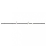 Cumpara ieftin Set piese pentru usa glisanta, argintiu, 183 cm otel inoxidabil