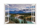 Cumpara ieftin Sticker decorativ, Fereastra 3D, Parcul National Jasper, 85 cm, 688STK