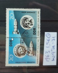 TS21 - Timbre serie DDR 1963 Mi970-971 Cosmos