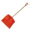 Lopata dat zapada, din plastic ranforsat, maner lemn tip D, intaritura din aluminiu,445x410mm, 12363