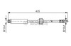 Conducta / cablu frana FORD C-MAX (DM2) (2007 - 2016) BOSCH 1 987 476 182