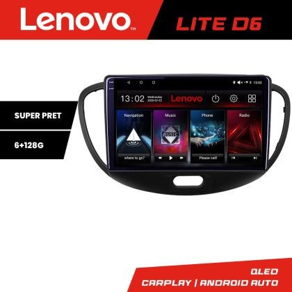 Navigatie Hyundai I10 2007-2013 Android radio gps internet 8 core 6+128 Lenovo CarStore Technology