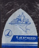 PG54 Pungă din plastic cu reclamă TAROM, perioada comunistă