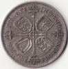 Moneda Regatul Unit - 1 Florin 1930 - Argint, Europa