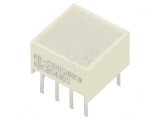 LED Afișaj Roșu Lentilă Albă Difuză 630nm 400-550mcd, KINGBRIGHT ELECTRONIC