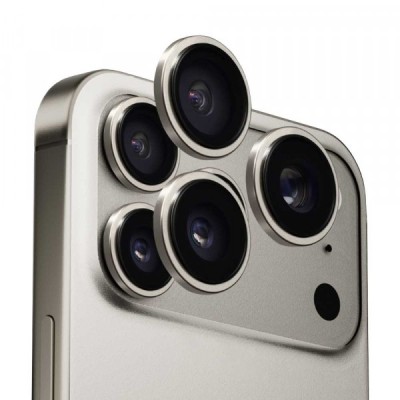 Folie de protectie Camera Spate Anank AR pentru Apple iPhone 17 Pro Max / 17 Pro, Sticla Securizata, Gri foto