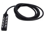 Cutie de conexiuni M8 PIN: 3 3m soclu 3A IP67 IN: 8