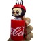 Breloc Labubu original cu sunet si lumina, model Coca-Cola
