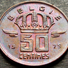 Moneda 50 CENTIMES - BELGIA, anul 1979 * cod 1327 = A.UNC+