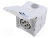 Conector alimentare AC, IEC 60309, IP44, 16A, 415V AC, 4 pini, PCE - 864-6V