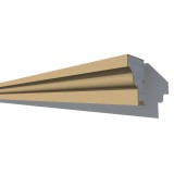 Solbanc din polistiren expandat NS111, exterior, 2000 x 110 x 75 mm