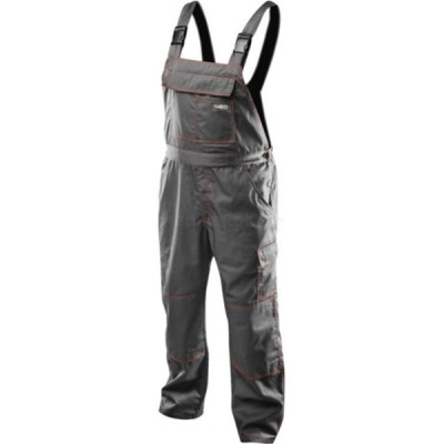 Pantalon cu pieptar de lucru gri nr.XL/56 Neo Tools 81-430-XL HardWork ToolsRange foto