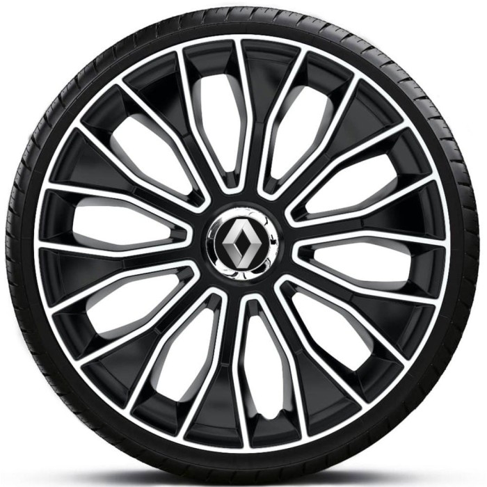 Set 4 Capace Roti Autohelix MSA&reg;, potrivite jantelor de R15, pentru Renault, model VOLTEC PRO