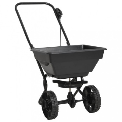 vidaXL Utilaj de &amp;icirc;mprăștiat sare, 80x46x75 cm, PVC și oțel, 15 L foto