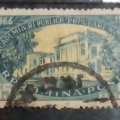 ROMANIA 1956 LP 410, 90 de ani Înființarea Academiei serie stampilata