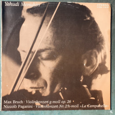 Yehudi Menuhin, Max Bruch / Niccolò Paganini , stare f buna