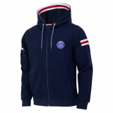 Paris Saint Germain hanorac de bărbați cu glugă Zip blue - XXL