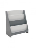 Raft depozitare carti, gri, MDF, U-Grow