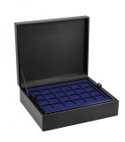 Caseta in fibra de piele, DeLuxe-Combi, pentru 3 tavi in fibra de piele