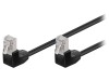Patch Cord Negru F/UTP Cat5e 1m Ecranat, Goobay
