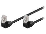 Patch Cord F/UTP Cat 5e Negru 2m Ecranat, Goobay