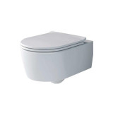 Set vas WC Villeroy &amp; Boch, Soul, suspendat, direct flush, cu capac soft close si quick release, alb