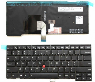 Tastatura laptop noua Lenovo Thinkpad T440 T440p T440s T450 T450s T431s E431 Black Frame Black US foto