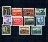 Ljubljana 1945, ocupația germana - Uzuale, vederi, serie neuzata incompleta