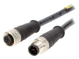 Cablu senzori automatizări 5 PIN M12-M12 10m, MOLEX