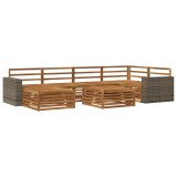 vidaXL Set de canapele de exterior 7 pcs natural 3383607