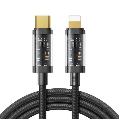 Cablu Joyroom USB Tip C - Lightning PD 20W 1.2m Negru (S-CL020A12-negru) S-CL020A12-BLACK foto