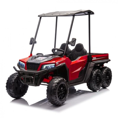 UTV electric Kinderauto Gladiator pentru 2 copii, bluetooth, roti moi EVA, scaun tapitat, 180W, 12V, premium, rosu foto