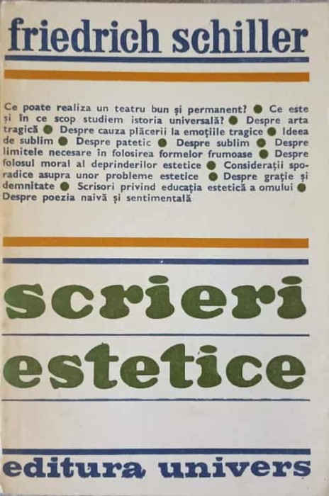 SCRIERI ESTETICE-FRIEDRICH SCHILLER-273612