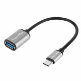 Cablu OTG, USB 3.0 mama, Type C tata, 16.5 cm, L100591