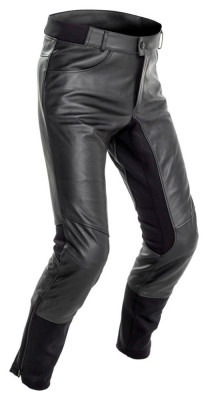 Pantaloni Moto Piele RIcha Boulevard Leather Trousers, Negru, Marime 46 foto