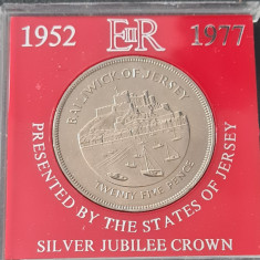 Jersey 25 pence 1977 SIlver Jubilee