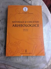 MATERIALE SI CERCETARI ARHEOLOGICE, SERIE NOUA, XII, 2016