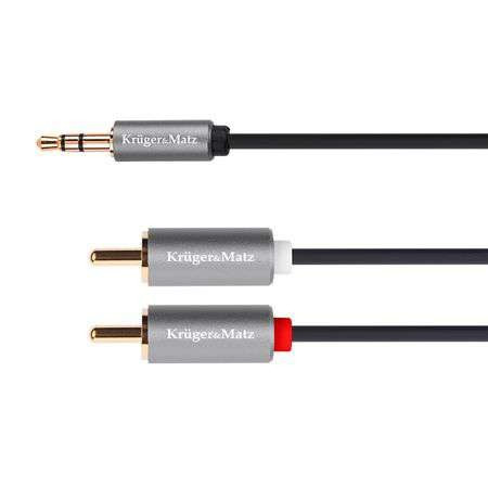 Cablu jack 3.5 - 2rca 1m basic k&amp;m