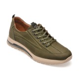 Pantofi sport GRYXX kaki, LS2404, din nabuc