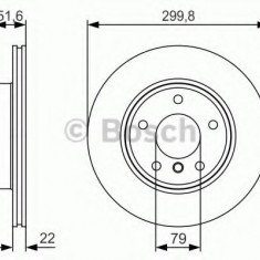 Disc frana BMW Seria 3 (E46) (1998 - 2005) BOSCH 0 986 479 S32