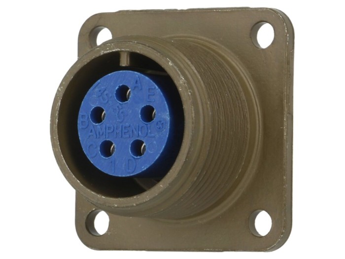 Conector circular 5 pini, 13A