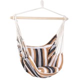 Hamac suspendat tip scaun pentru casa si gradina, cu perne, 130x100 cm, 150 kg