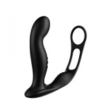 Stimulator Anal Hervy, 10 Moduri Vibratii, Silicon, USB, Negru, 12.5 cm, Passion Labs