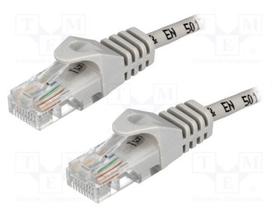 Cablul Patch Cord U/UTP 5e CCA gri 0,5m RJ45 - LOGILINK foto