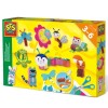 Set Creativ Figurine Decupat si Lipit SES Creative, Fasii Hartie, 3 ani+
