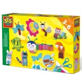 Set Figurine de decupat si lipit, Ses Creative, Fasii de Hartie