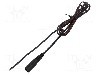 Cablu alimentare DC, cabluri, DC 5,5/2,5 soclu, negru, 1,5m, WEST POL - S25-TT-T035-150BK