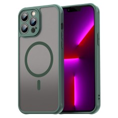 Husa iPhone 13 Pro Asteroid GSM HaloFrost II MagSafe, verde