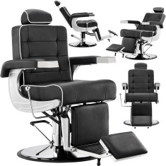 Scaun de frizerie Areus Barberking hidraulic pentru salonul de coafură barbershop